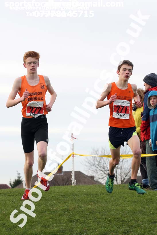 Boys under-15 North Eastern Cross Country, Redcar. Photo:  David T. Hewitson/Sports for All Pics